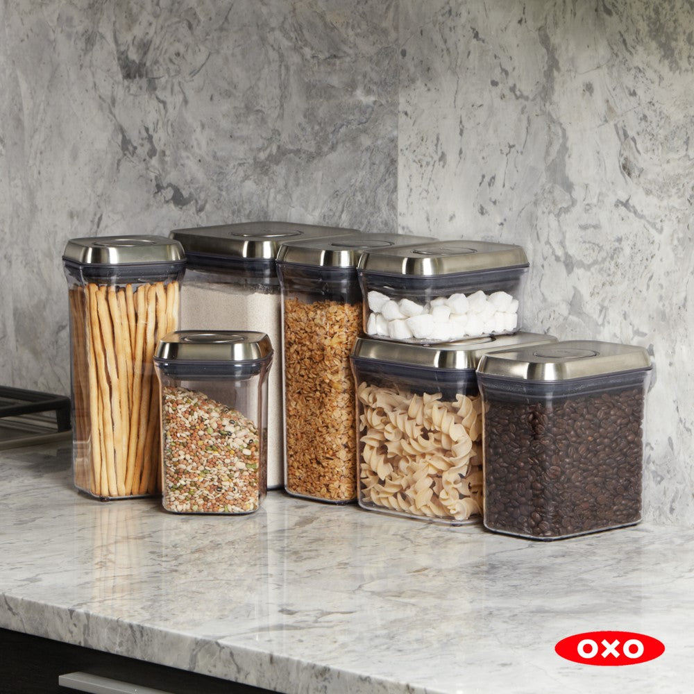 OXO Kitchenware 6-Piece Steel POP Container Set 3119400 – Good's