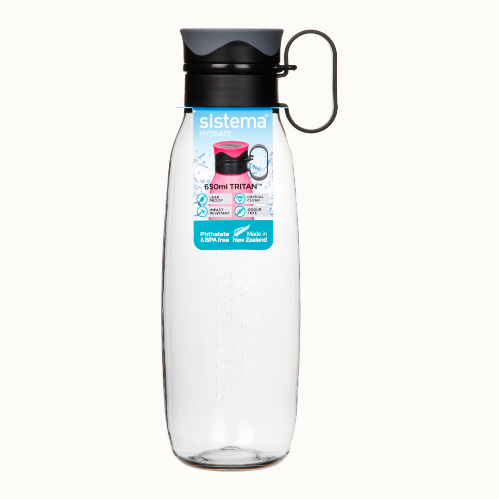 SISTEMA Traverse Plastic Water Bottle With Handle