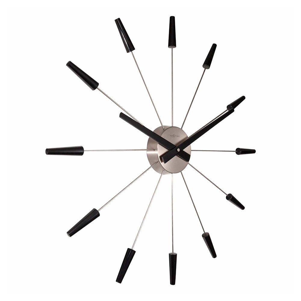 NeXtime Plug Inn Wall Clock 58cm (Black)