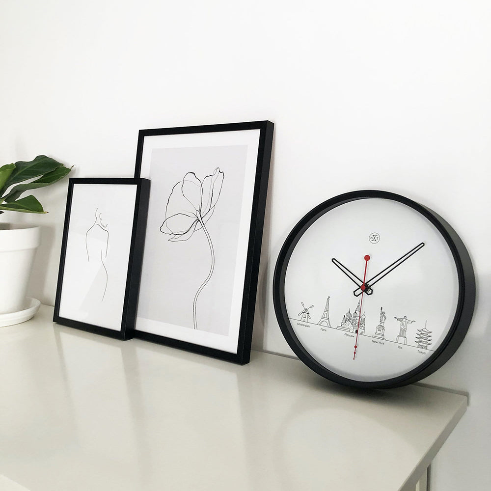 NeXtime World Tour Wall Clock 30cm Modern Home SG ModernHome SG