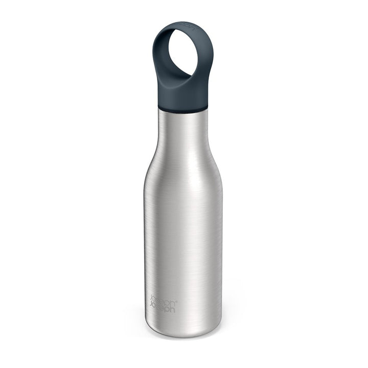 Joseph Joseph Loop 500ml Stainless-Steel Vacuum Insulated Water Bottle (Brush)