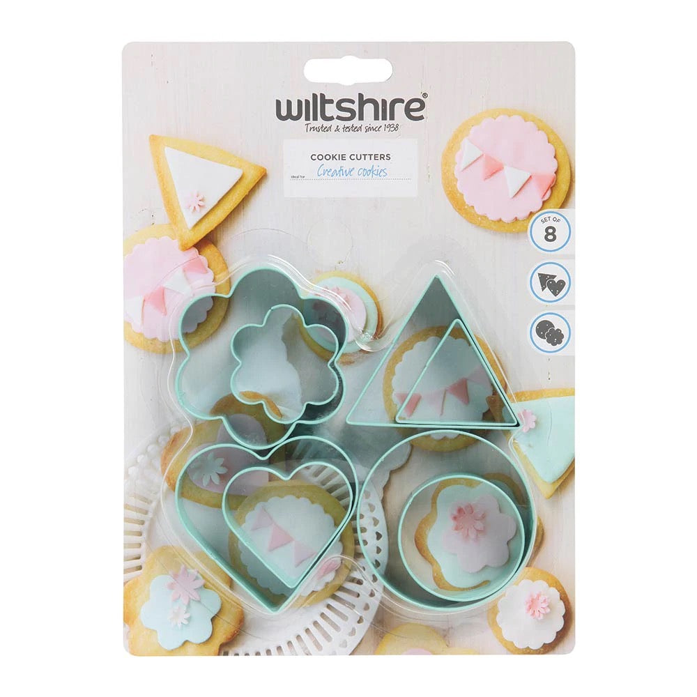 WILTSHIRE Cookie Cutters Assorted Shapes 8pc