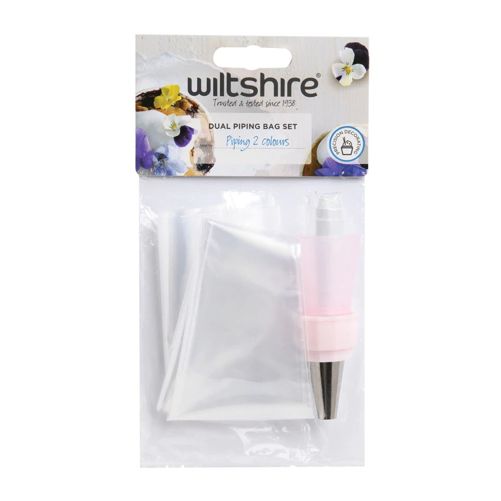 WILTSHIRE Disposable Dual Piping Bag Set Modern Home SG