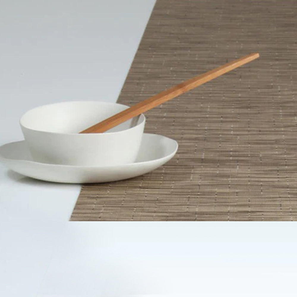 CHILEWICH TerraStrand Microban Bamboo Woven Table Mat 36 x 48 cm, Camel