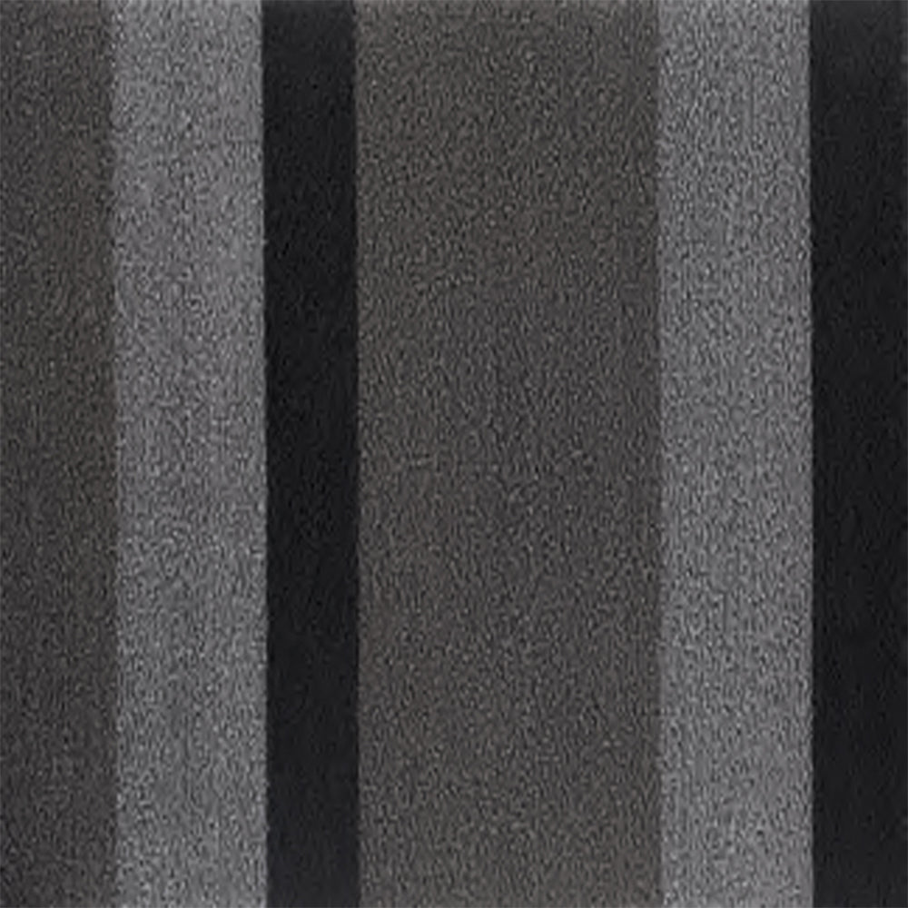 CHILEWICH TerraStrand Microban Bold Stripe Door Mat, 46 x 71 cm, Silver/Black