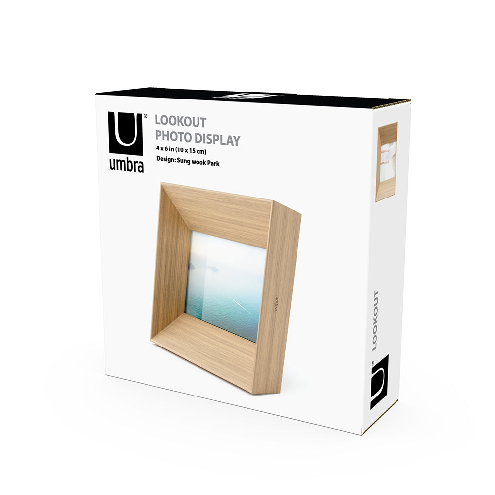 UMBRA Lookout Photo Frame, 4" x 6", S, Natural