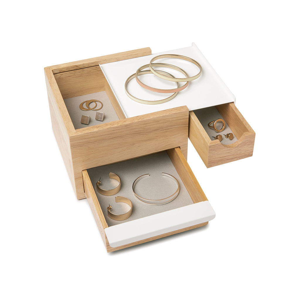 UMBRA Stowit Mini Jewelry Box, Natural