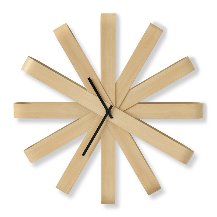UMBRA Ribbonwood Wall Clock 51cm, Natural