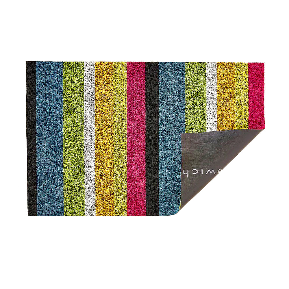 CHILEWICH TerraStrand Microban Bold Stripe Utility Mat 61 x 91 cm, Multi-Color