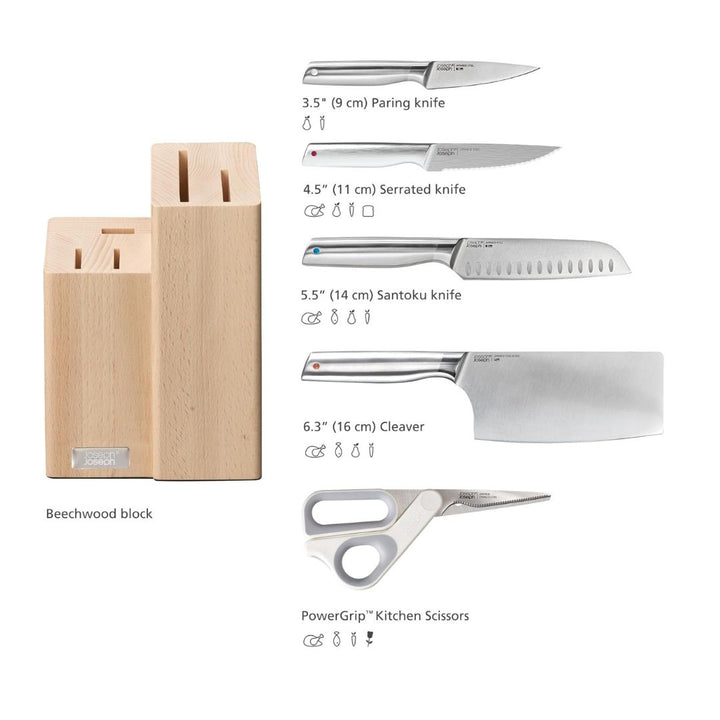 Joseph Joseph Elevate Fusion 5pcs Knife & Scissor Block