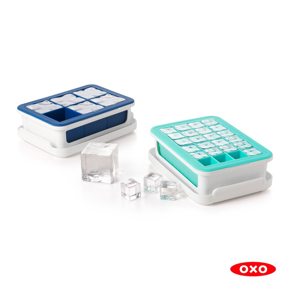 Good Grips Covered Ice Cube Tray - Large Cubes, OXO