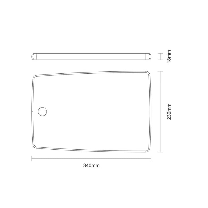 Tramontina Cutting and Serving Board (L34xW23xH1.8cm)