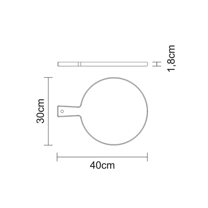Tramontina Cutting and Serving Board with Handle (L40xW30xH1.8cm)
