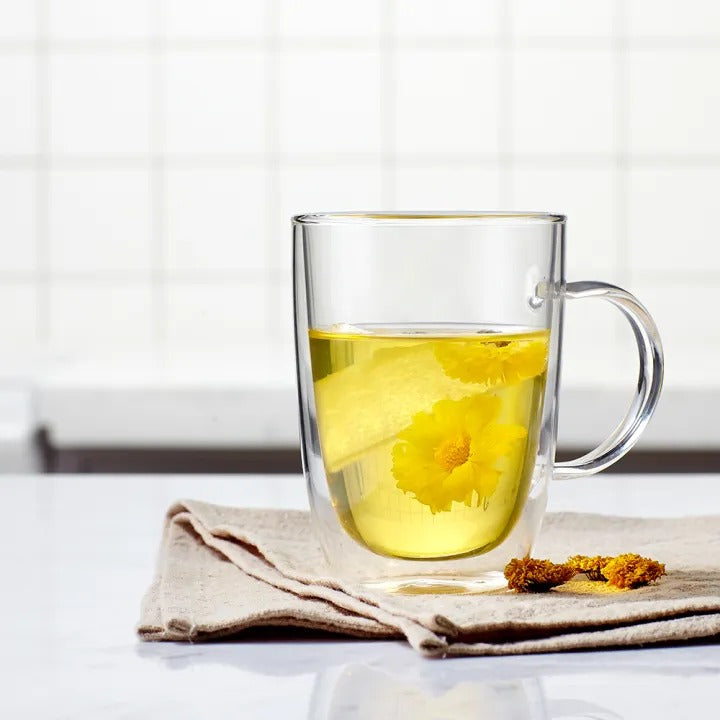 Buydeem Double Wall Glass Cup