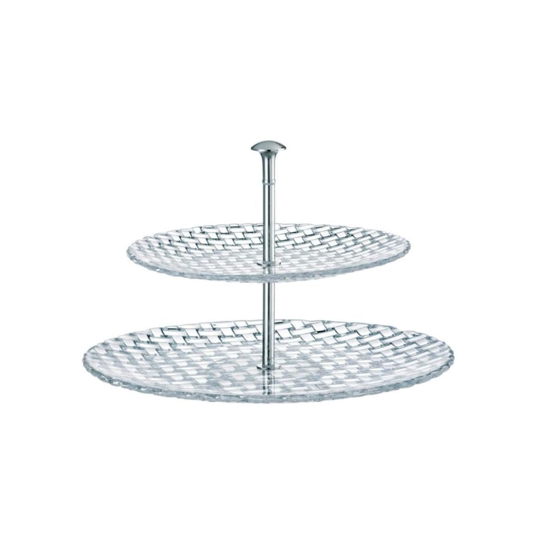 Nachtmann Lead Free Crystal 2 Tier Tray Large