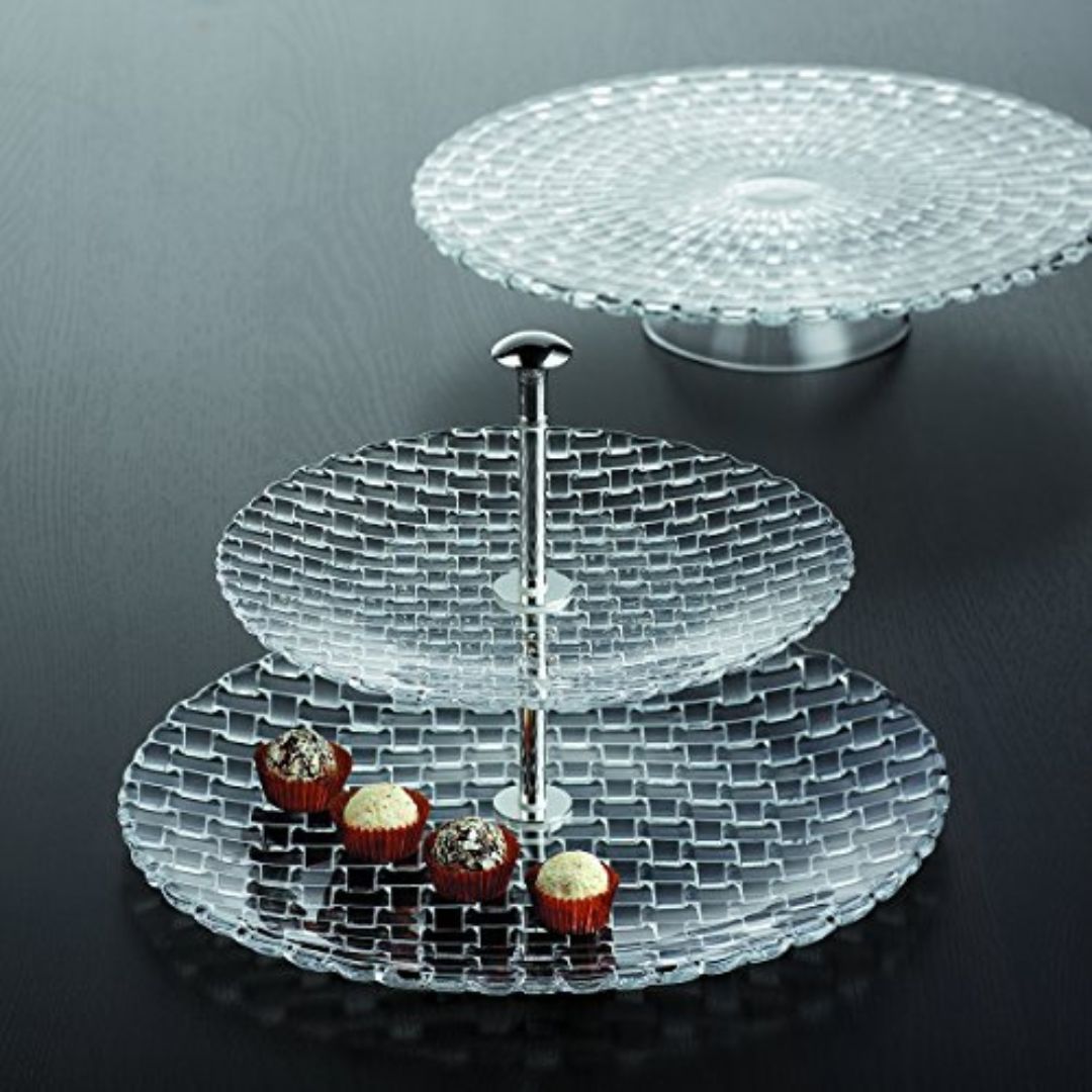 Nachtmann Lead Free Crystal 2 Tier Tray Large