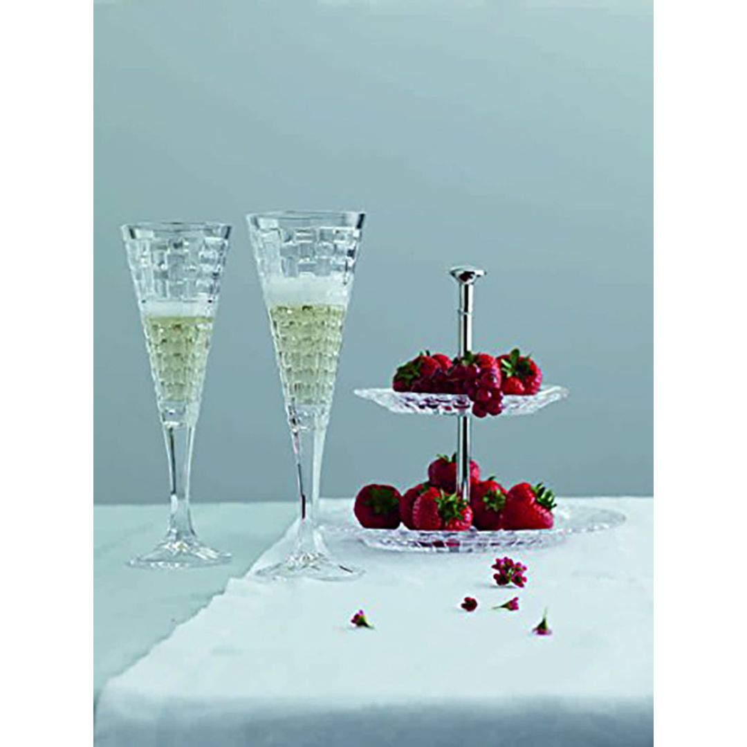 Nachtmann Lead Free Crystal 2 Tier Tray Large