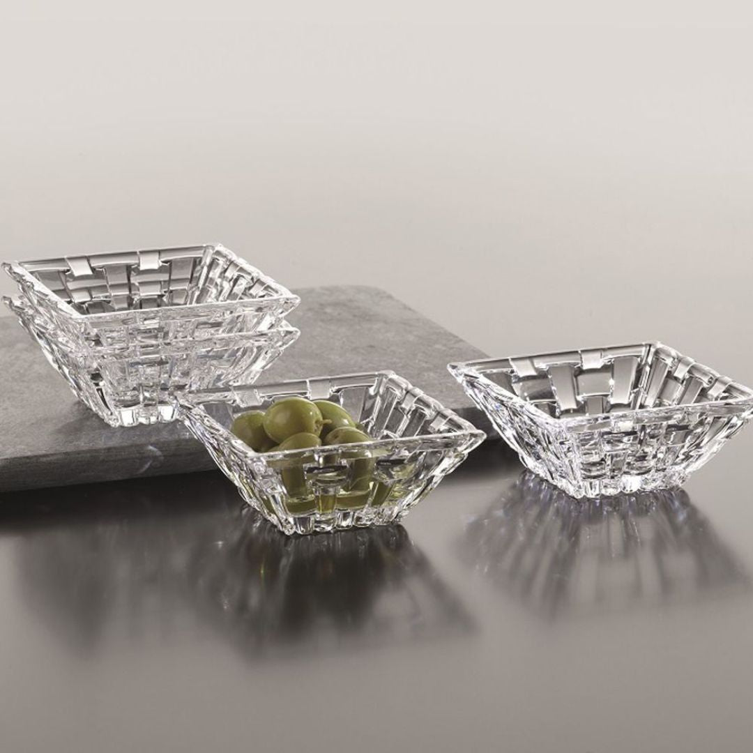 Nachtmann Lead Free Crystal Square Dip Bowl