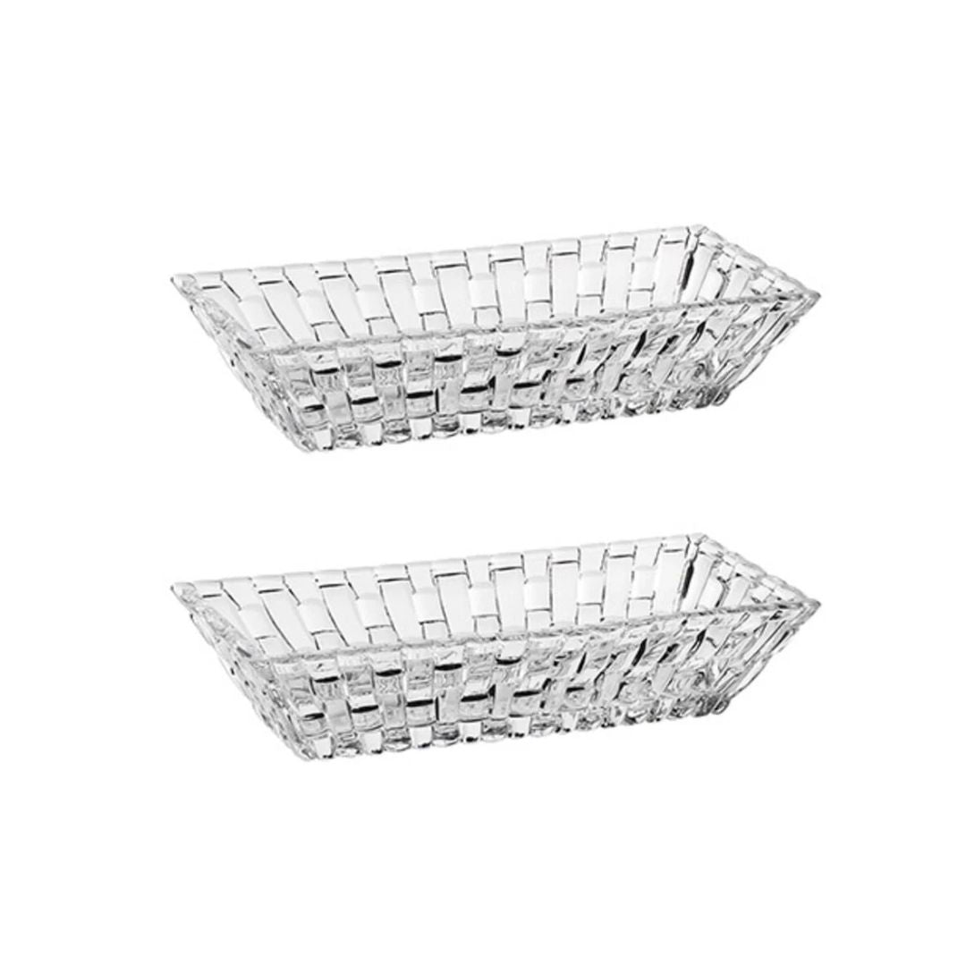 Nachtmann Bossa Nova Lead Free Crystal Rectangle Bowl