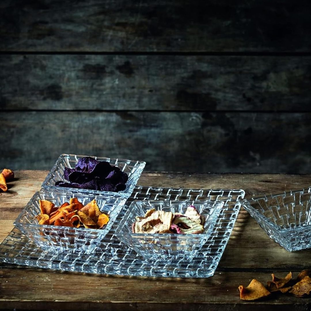 Nachtmann Bossa Nova Lead Free Crystal Square Plate