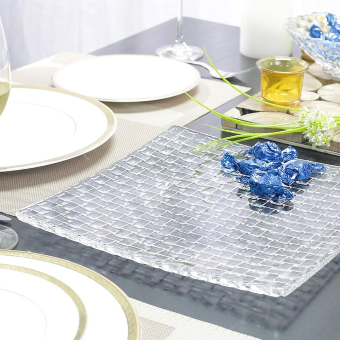 Nachtmann Bossa Nova Lead Free Crystal Square Plate