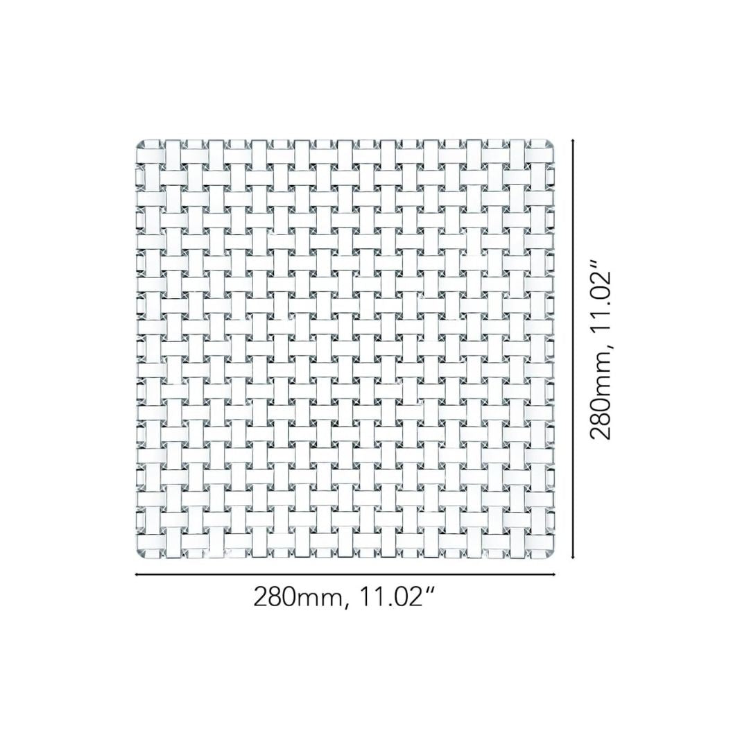 Nachtmann Bossa Nova Lead Free Crystal Square Plate
