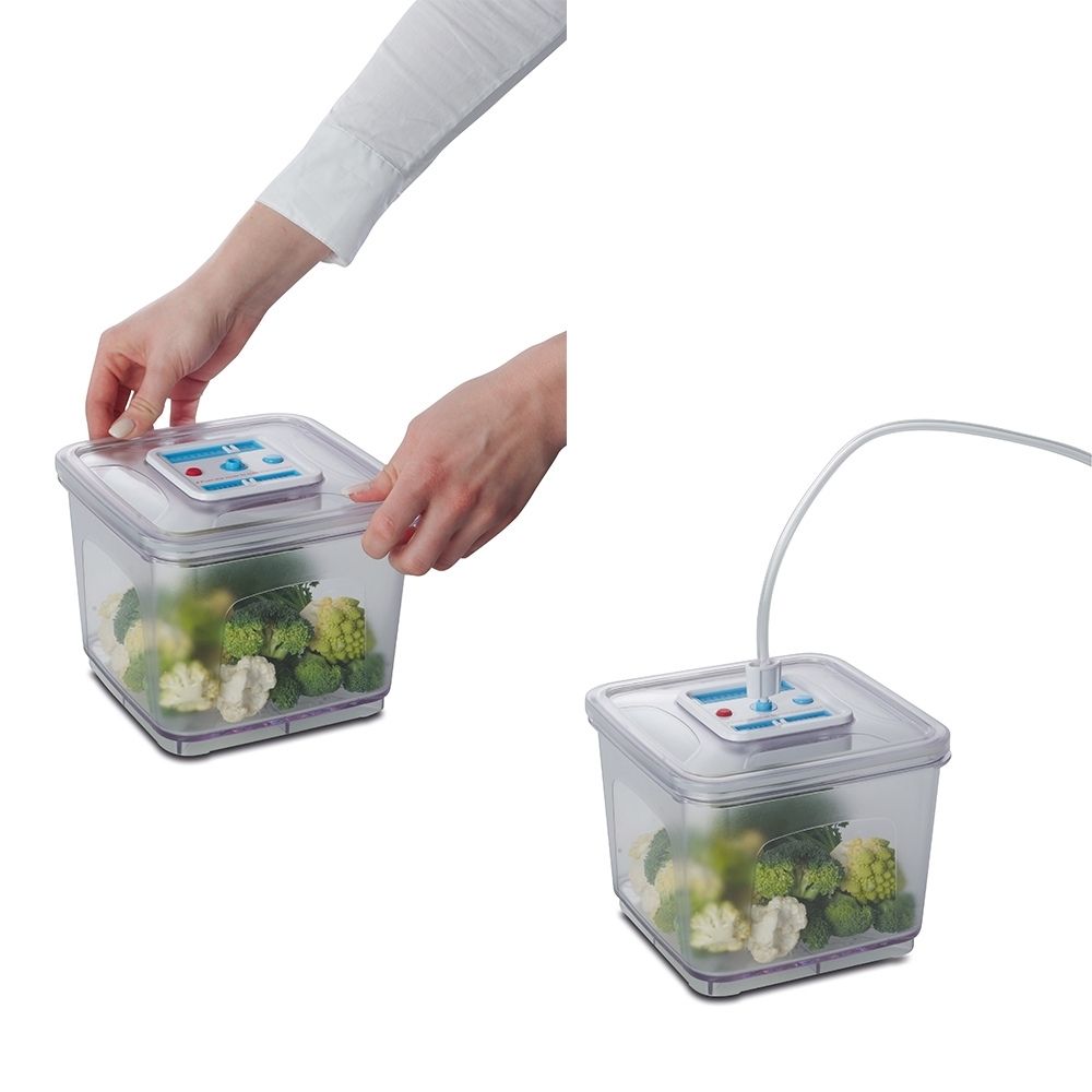 Solis Vacuum Quadratic Container 2Pc