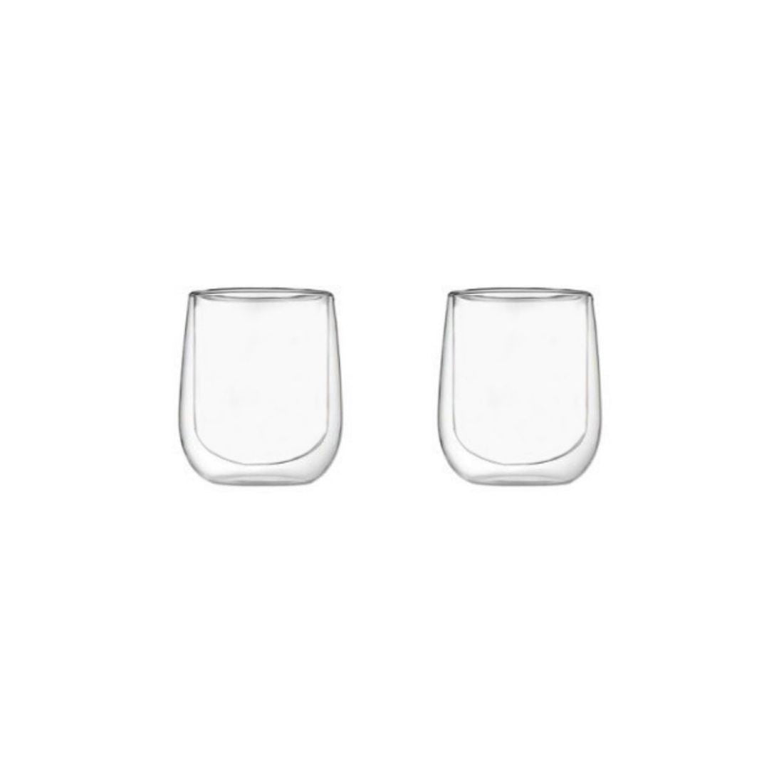 Aramoro Borosilicate Glass Double Wall Cup 2pcs/Set