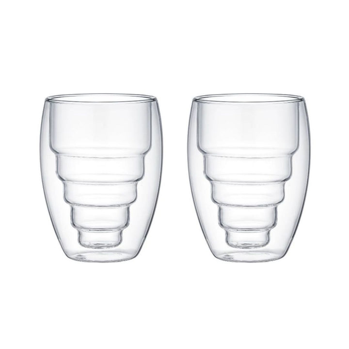 Aramoro Borosilicate Glass Double Wall Cup 2pcs/Set