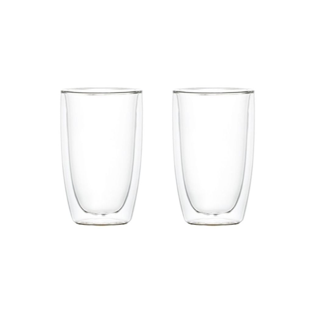 Aramoro Borosilicate Glass Double Wall Cup 2pcs/Set