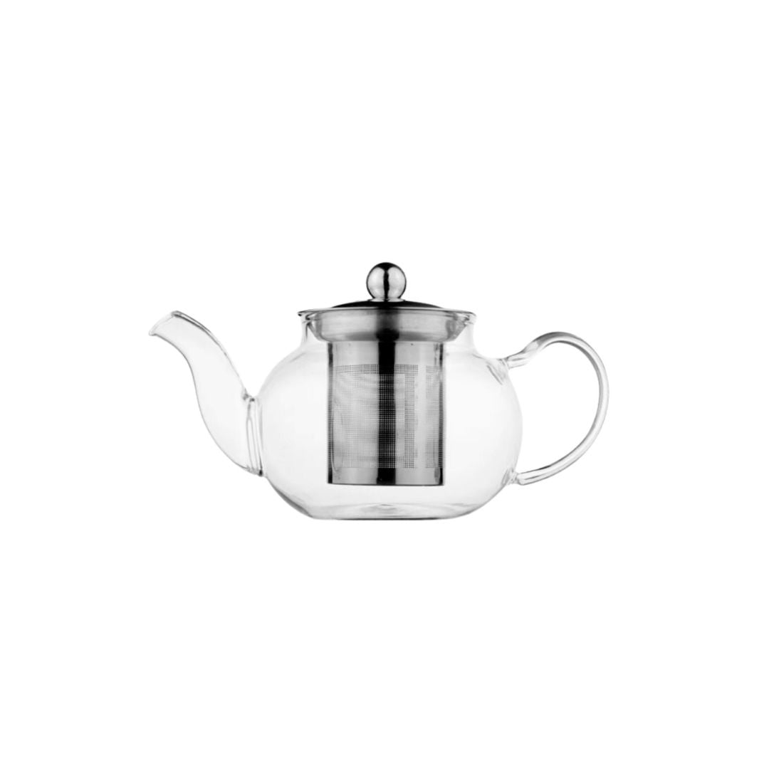 Aramoro Borosilicate Glass Tea Pot With Stainless Steel (304) Filter And Lid