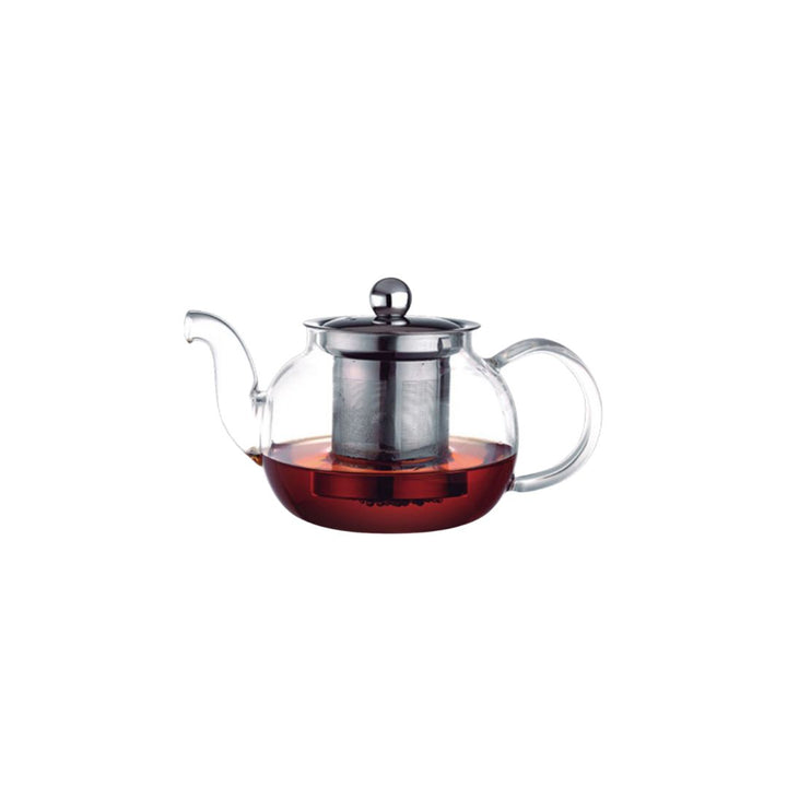 Aramoro Borosilicate Glass Tea Pot With Stainless Steel (304) Filter And Lid