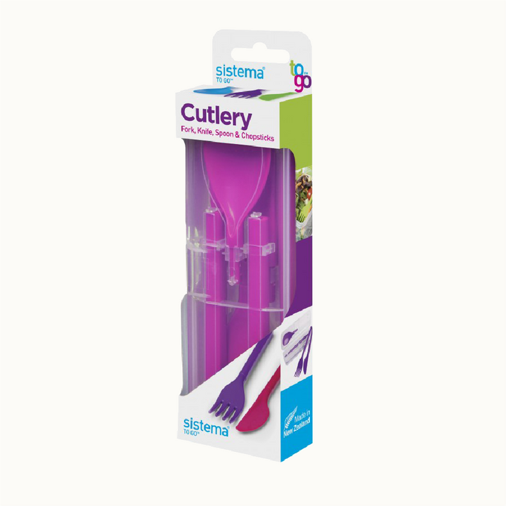 SISTEMA 3 Piece Detachable Cutlery Set To Go