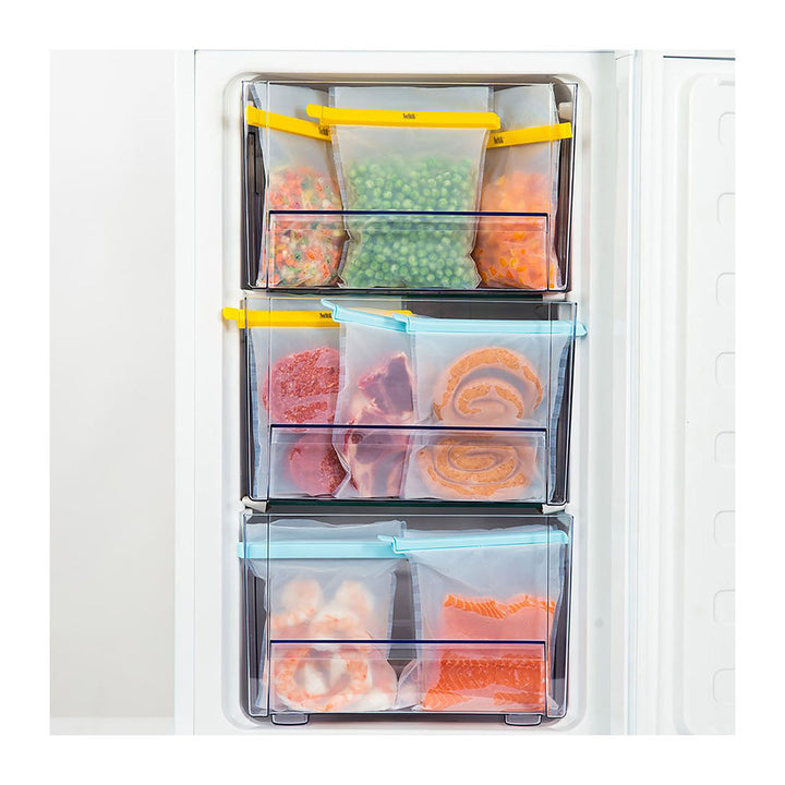 NoStik Reusable Freezer Bags And Clips Set of 4