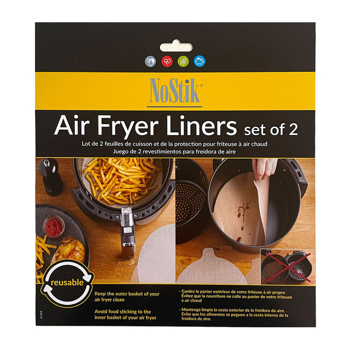 NoStik Air Fryer Liner Set of 2 Round