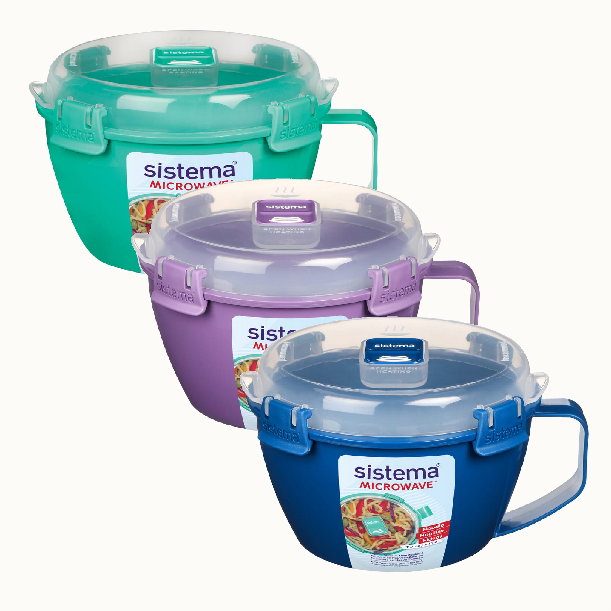 SISTEMA 940ml Mangkuk Mee Boleh Ketuhar Mikro