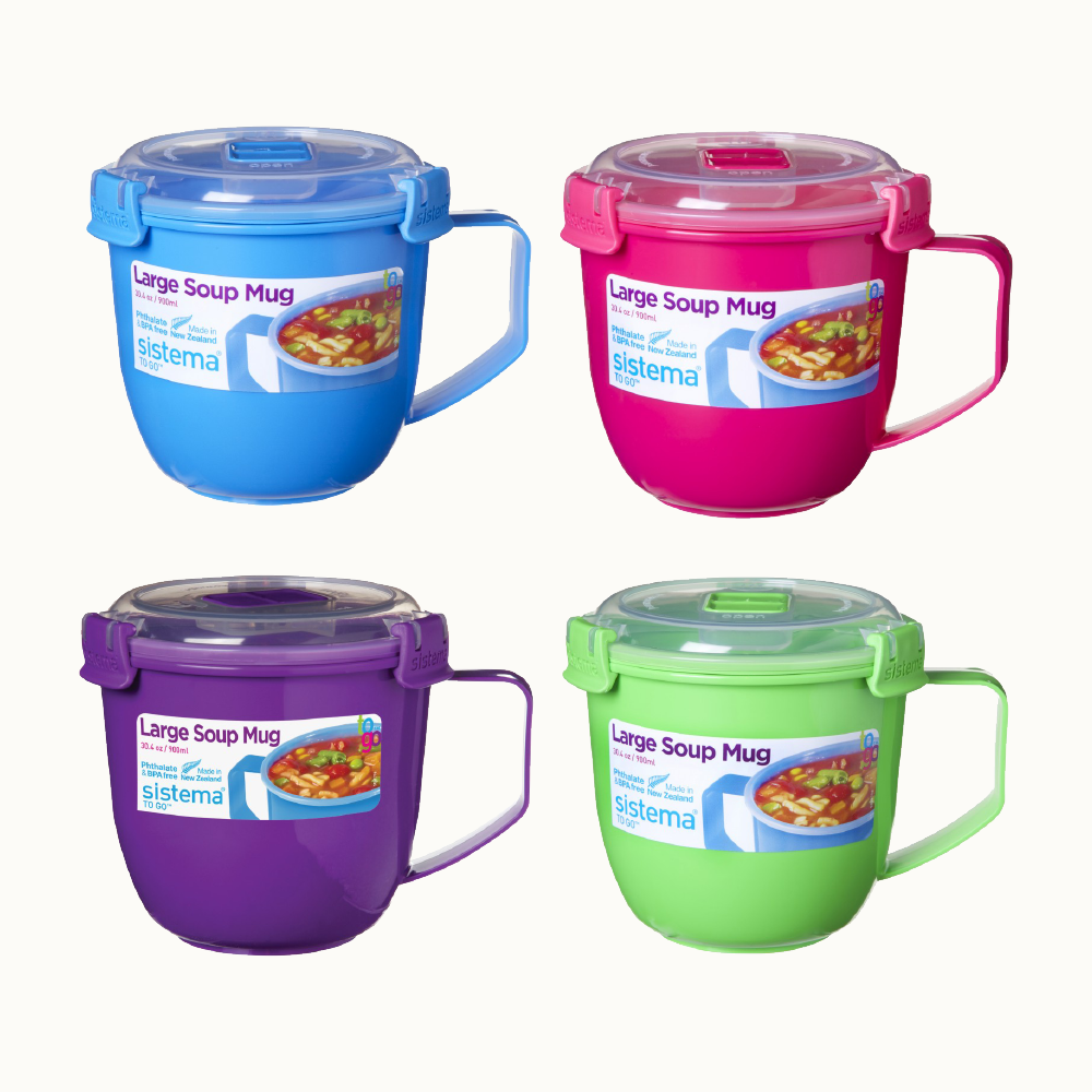 900ml Large Soup Mug Colour