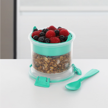 Load image into Gallery viewer, SISTEMA 530ml Breakfast To Go Box With Stackable Tray Compartment And Cutlery
