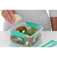 Load image into Gallery viewer, SISTEMA Salad To Go Box With Dividers Container For Dressing And Cutlery
