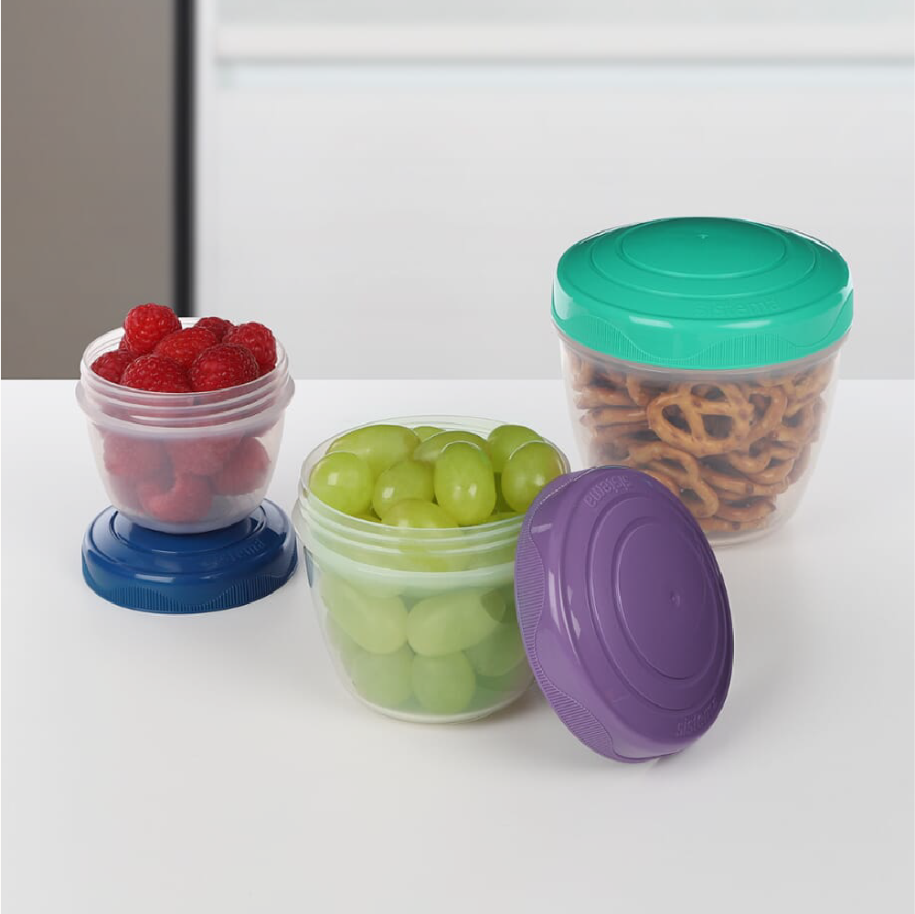 SISTEMA Snek 'N' Nest To Go Nestable Snek Bekas 3 Pek
