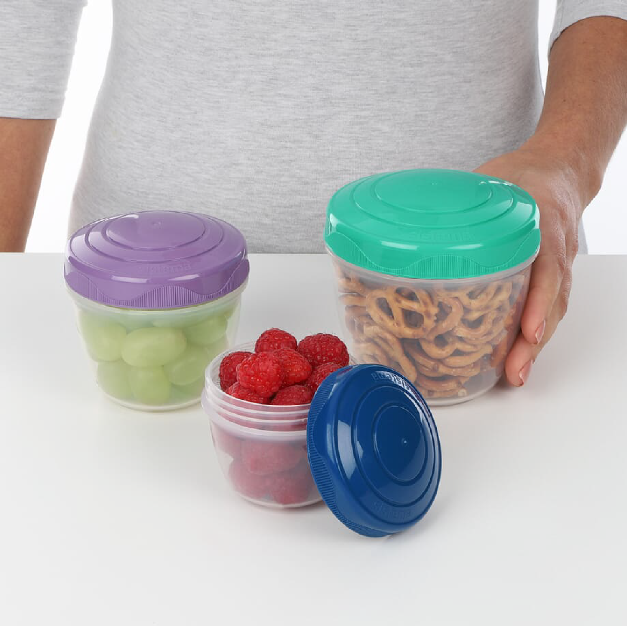 SISTEMA Snek 'N' Nest To Go Nestable Snek Bekas 3 Pek