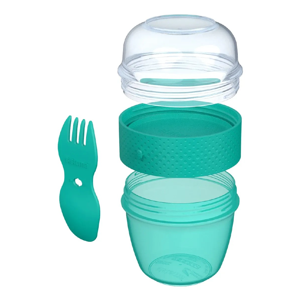 SISTEMA Snack Capsule To Go Double Sided Snack Container With Spork 515ml