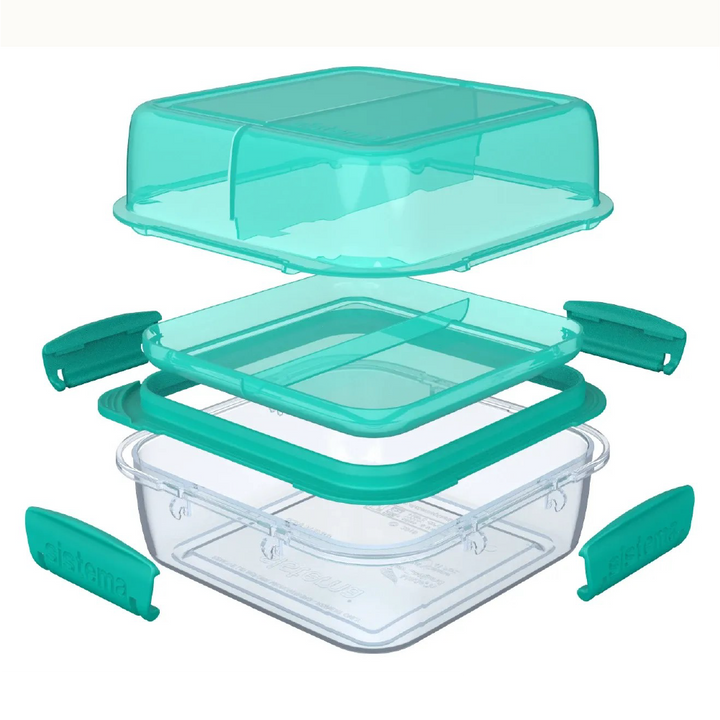 SISTEMA Lunchstack To Go Nestable Lunch Box Dengan 2 Petak