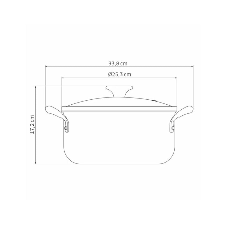 Tramontina Tunis 24cm Ceramic Casserole