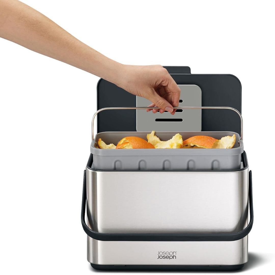 Joseph Joseph Collect 4L Stainless-steel Food Waste Caddy