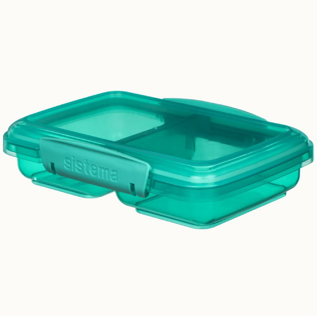 Kotak Makan Tengah Hari Plastik SISTEMA 350ml Dengan Split