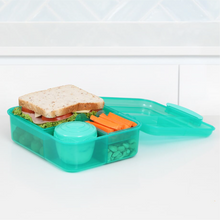 Load image into Gallery viewer, SISTEMA Bento Style Plastic Lunch Cube Box With Yogurt Pot
