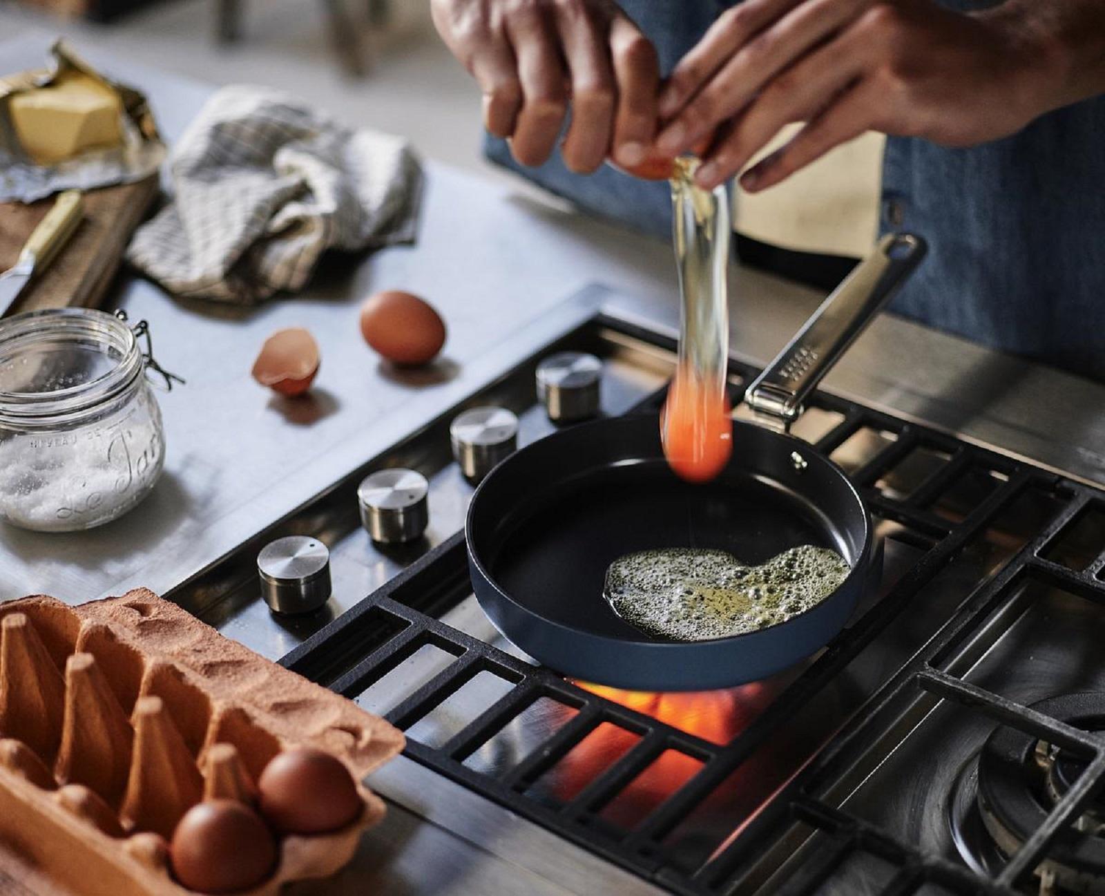 Joseph Joseph Space Folding Handle Ceramic Non-stick Blue Frying Pan