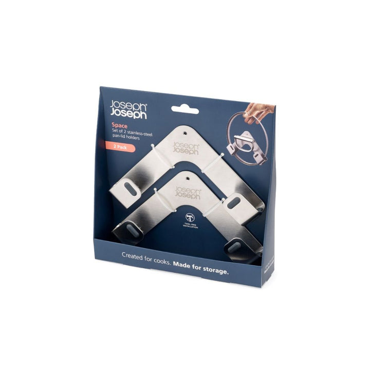 Joseph Joseph Space Stainless Steel Pan Lid Holder 2 Packs