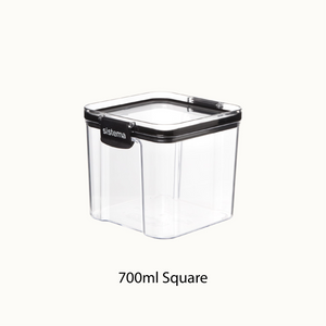 SISTEMA Ultra Clear Sturdy Plastic Square Food Storage Container